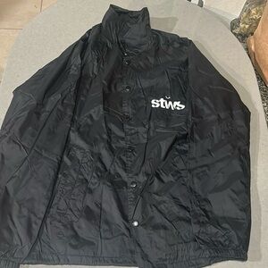 Streetwise black wind breaker jacket
